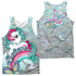 MY LITTLE PONY RETRO/BELIEVE IN DREAMS (FRONT/BACK PRINT) - ADULT POLY TANK TOP - MULTI