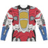 TRANSFORMERS/STARSCREAM COSTUME (FRONT/BACK PRINT) - L/S ADULT POLY CREW  - MULTI