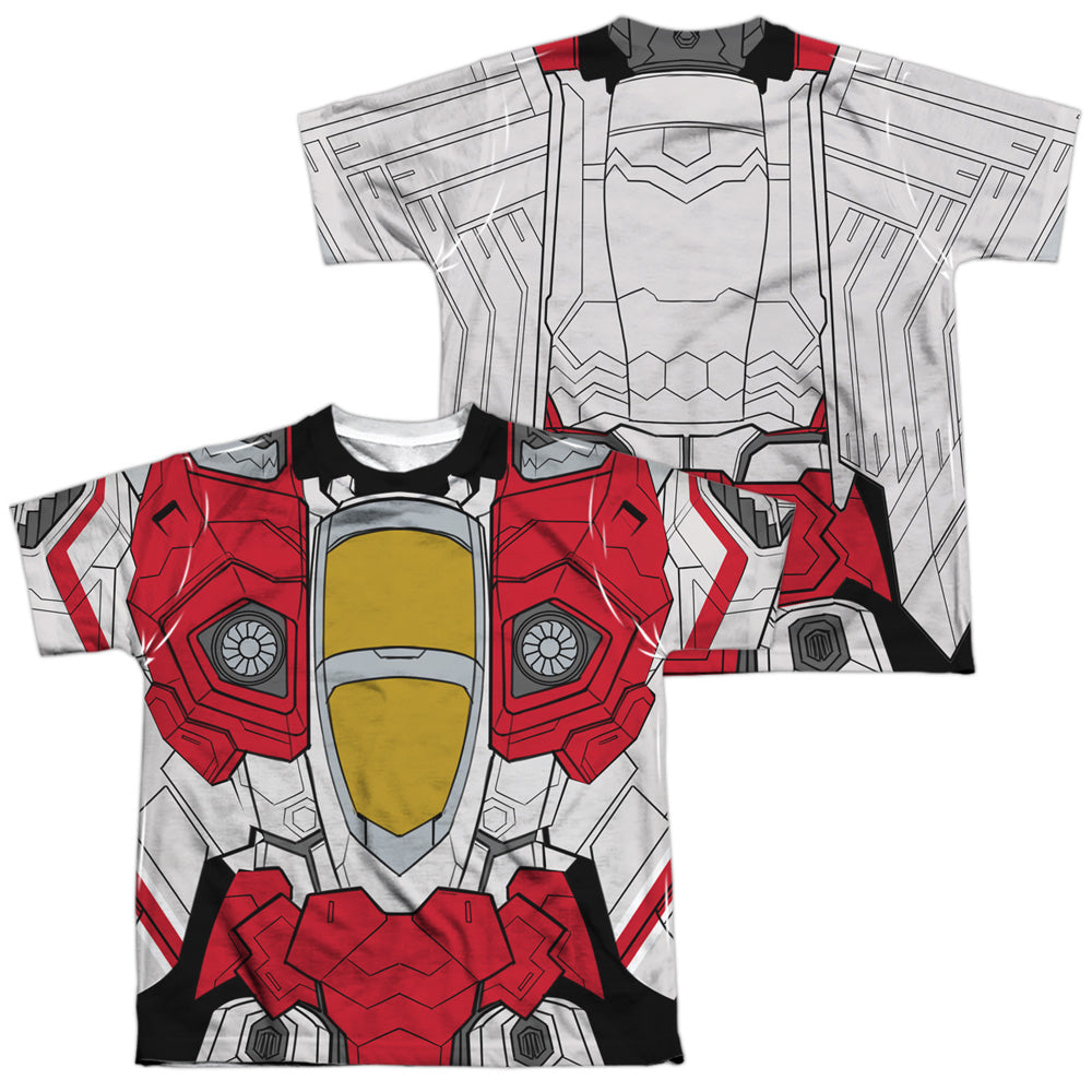 TRANSFORMERS/STARSCREAM COSTUME (FRONT/BACK PRINT) - S/S YOUTH POLY CREW - MULTI