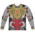 TRANSFORMERS/GRIMLOCK COSTUME (FRONT/BACK PRINT) - L/S ADULT POLY CREW  - MULTI