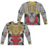 TRANSFORMERS/GRIMLOCK COSTUME (FRONT/BACK PRINT) - L/S ADULT POLY CREW  - MULTI