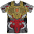 TRANSFORMERS/GRIMLOCK COSTUME (FRONT/BACK PRINT) - S/S ADULT POLY CREW - MULTI