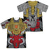 TRANSFORMERS/GRIMLOCK COSTUME (FRONT/BACK PRINT) - S/S ADULT POLY CREW - MULTI