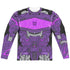 TRANSFORMERS/SHOCKWAVE COSTUME (FRONT/BACK PRINT) - L/S ADULT POLY CREW  - MULTI