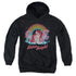 MY LITTLE PONY RETRO/NEON PONIES - YOUTH PULLOVER HOODIE - BLACK