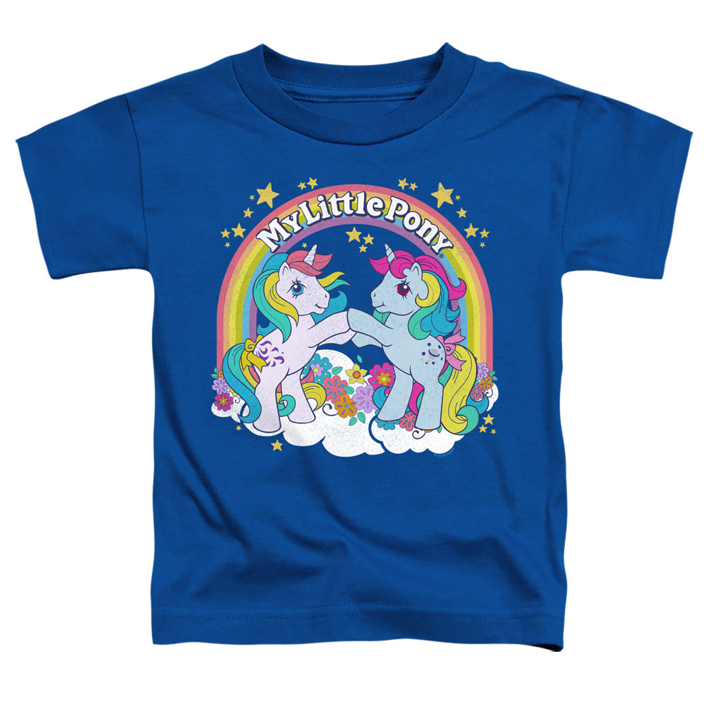 MY LITTLE PONY RETRO/UNICORN FIST BUMP - S/S TODDLER TEE - ROYAL BLUE