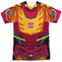 TRANSFORMERS/HOT ROD COSTUME (FRONT/BACK PRINT) - S/S ADULT POLY CREW - MULTI