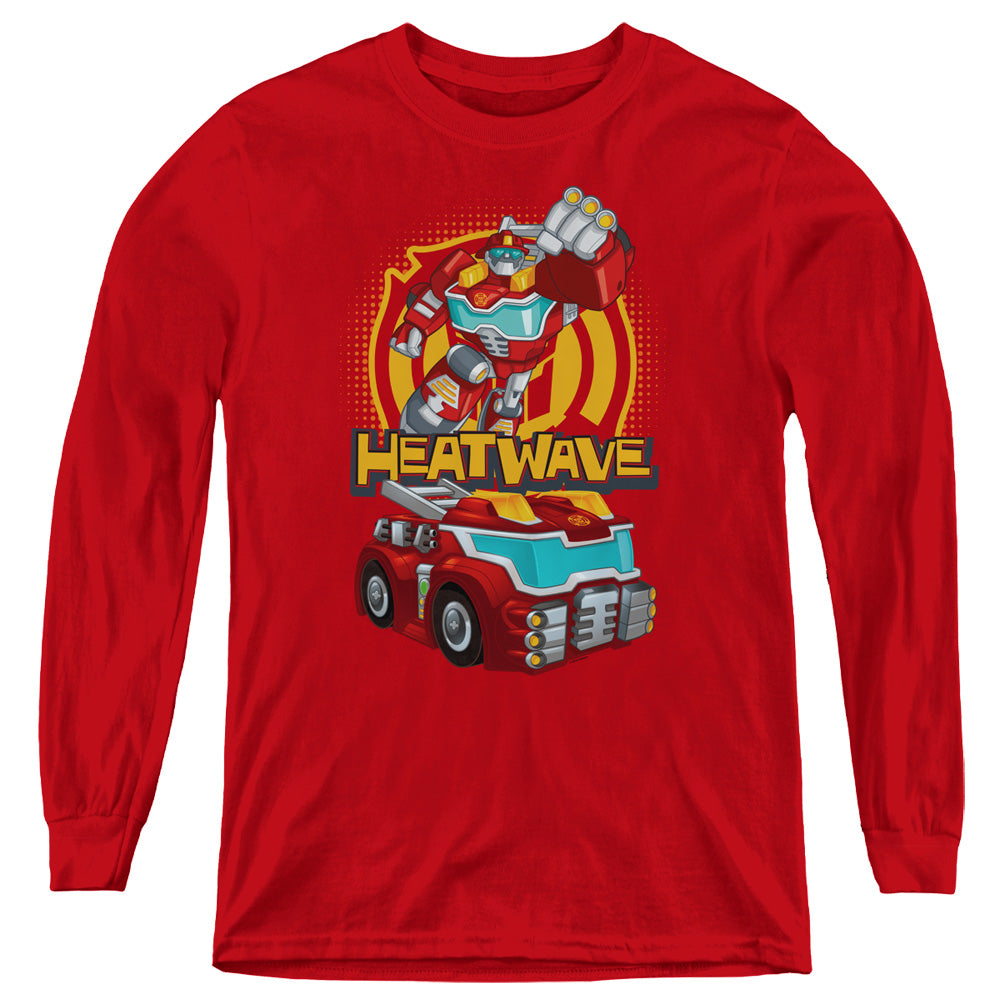 TRANSFORMERS/HEATWAVE - YOUTH LONG SLEEVE TEE - RED