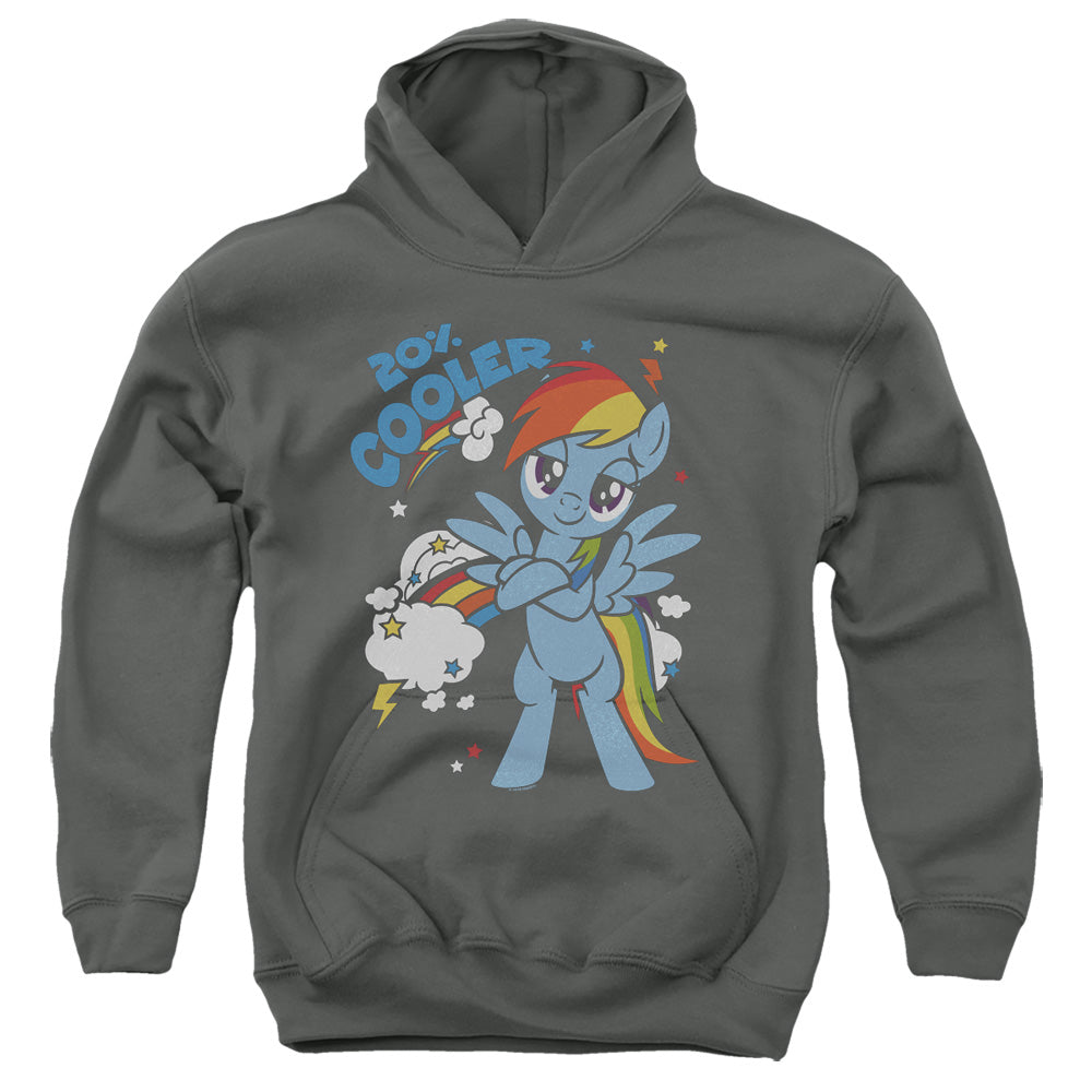 MY LITTLE PONY TV/20 PERCENT COOLER - YOUTH PULLOVER HOODIE - CHARCOAL