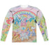 MY LITTLE PONY RETRO/CLASSIC PONIES (FRONT/BACK PRINT) - L/S ADULT POLY CREW  - MULTI