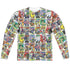 TRANSFORMERS/COVER COLLAGE (FRONT/BACK PRINT) - L/S ADULT POLY CREW  - MULTI