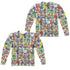 TRANSFORMERS/COVER COLLAGE (FRONT/BACK PRINT) - L/S ADULT POLY CREW  - MULTI