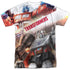 TRANSFORMERS/WARRIORS OF CYBERTRON (FRONT/BACK PRINT) - S/S ADULT POLY CREW - MULTI
