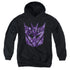 TRANSFORMERS/TONAL DECEPTICON - YOUTH PULLOVER HOODIE - BLACK