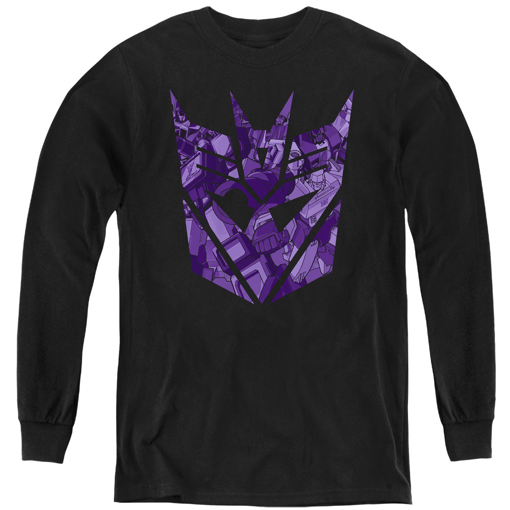 TRANSFORMERS/TONAL DECEPTICON - YOUTH LONG SLEEVE TEE - BLACK