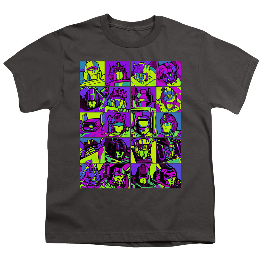 TRANSFORMERS/TRANSFORMER SQUARES - S/S YOUTH 18/1 - CHARCOAL