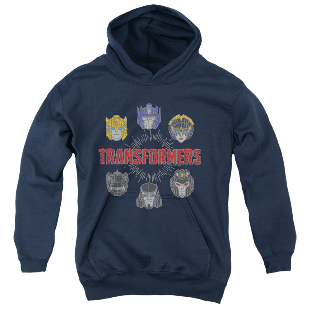 TRANSFORMERS/ROBO HALO - YOUTH PULLOVER HOODIE - NAVY