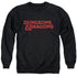 DUNGEONS AND DRAGONS/TYPE LOGO - ADULT CREWNECK SWEATSHIRT - BLACK
