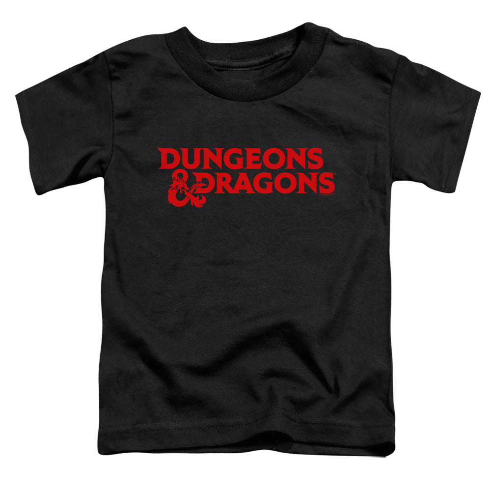DUNGEONS AND DRAGONS/TYPE LOGO - S/S TODDLER TEE - BLACK