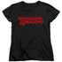 DUNGEONS AND DRAGONS/TYPE LOGO - S/S WOMENS TEE - BLACK