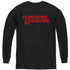 DUNGEONS AND DRAGONS/TYPE LOGO - YOUTH LONG SLEEVE TEE - BLACK