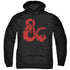 DUNGEONS AND DRAGONS/AMPERSAND LOGO - ADULT PULLOVER HOODIE - BLACK