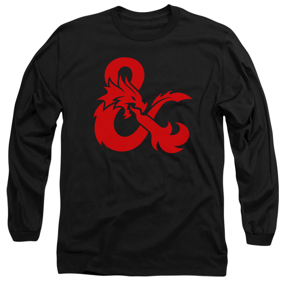 DUNGEONS AND DRAGONS/AMPERSAND LOGO - L/S ADULT 18/1 - BLACK