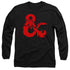 DUNGEONS AND DRAGONS/AMPERSAND LOGO - L/S ADULT 18/1 - BLACK