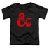 DUNGEONS AND DRAGONS/AMPERSAND LOGO - S/S TODDLER TEE - BLACK