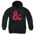 DUNGEONS AND DRAGONS/AMPERSAND LOGO - YOUTH PULLOVER HOODIE - BLACK