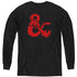 DUNGEONS AND DRAGONS/AMPERSAND LOGO - YOUTH LONG SLEEVE TEE - BLACK