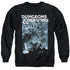 DUNGEONS AND DRAGONS/TARRASQUE - ADULT CREWNECK SWEATSHIRT - BLACK