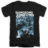 DUNGEONS AND DRAGONS/TARRASQUE - S/S ADULT V-NECK 30/1 - BLACK