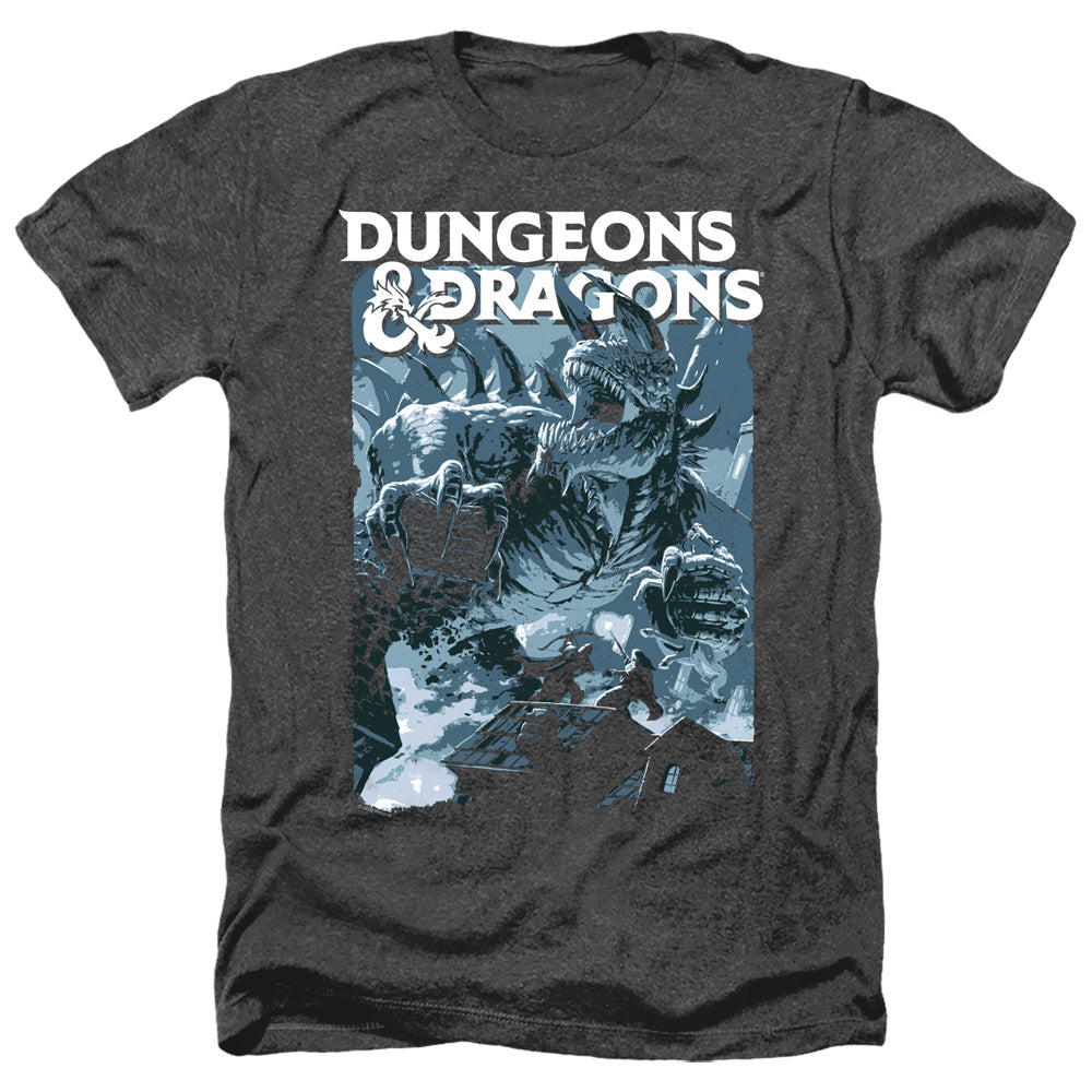 DUNGEONS AND DRAGONS/TARRASQUE - ADULT HEATHER - BLACK