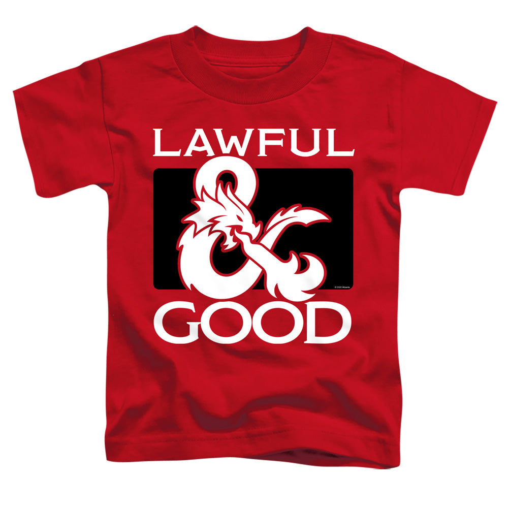 DUNGEONS AND DRAGONS/LAWFUL GOOD - S/S TODDLER TEE - RED