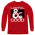 DUNGEONS AND DRAGONS/LAWFUL GOOD - YOUTH LONG SLEEVE TEE - RED