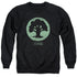 MAGIC THE GATHERING/GREEN SYMBOL - ADULT CREWNECK SWEATSHIRT - BLACK
