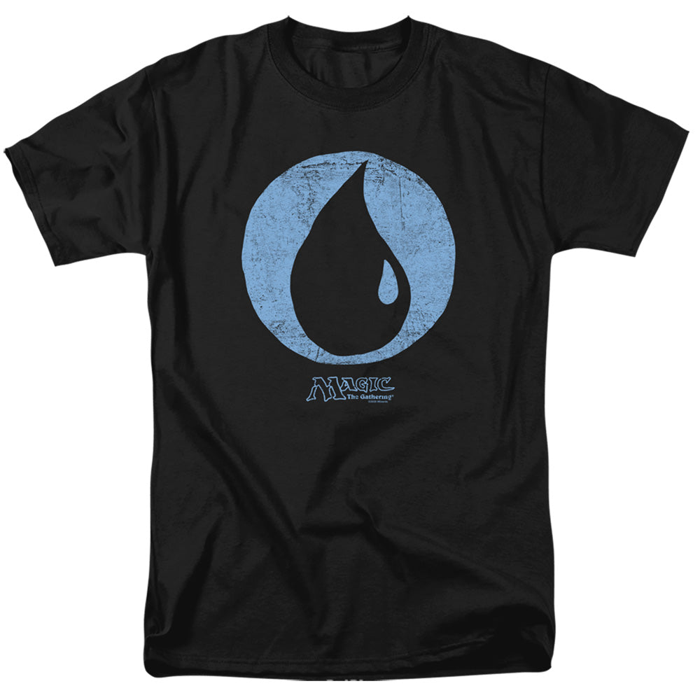MAGIC THE GATHERING/BLUE SYMBOL - S/S ADULT 18/1 - BLACK