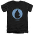 MAGIC THE GATHERING/BLUE SYMBOL - S/S ADULT V-NECK 30/1 - BLACK