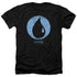 MAGIC THE GATHERING/BLUE SYMBOL - ADULT HEATHER - BLACK