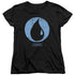 MAGIC THE GATHERING/BLUE SYMBOL - S/S WOMENS TEE - BLACK