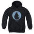 MAGIC THE GATHERING/BLUE SYMBOL - YOUTH PULLOVER HOODIE - BLACK