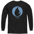 MAGIC THE GATHERING/BLUE SYMBOL - YOUTH LONG SLEEVE TEE - BLACK