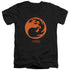 MAGIC THE GATHERING/RED SYMBOL - S/S ADULT V-NECK 30/1 - BLACK
