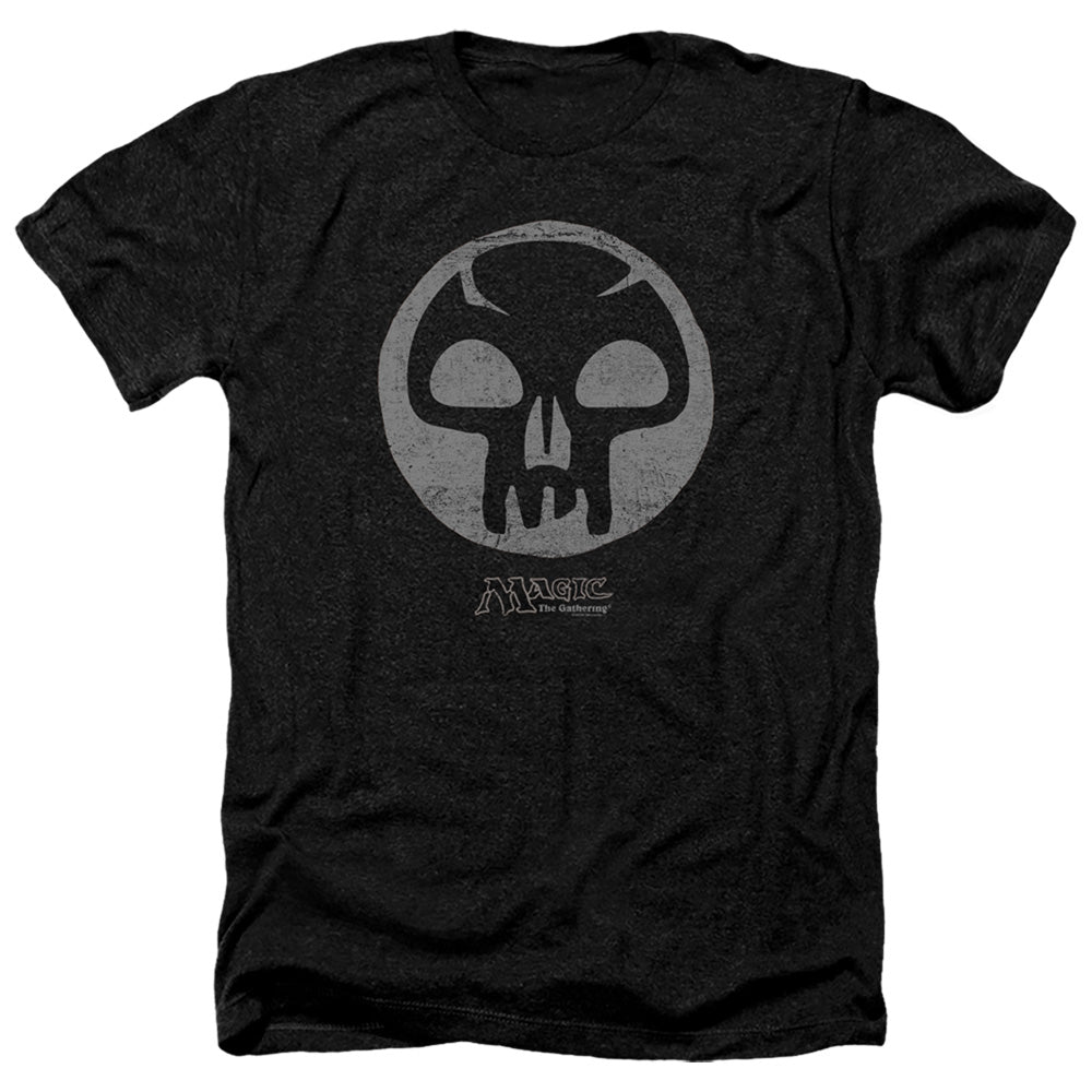 MAGIC THE GATHERING/BLACK SYMBOL - ADULT HEATHER - BLACK