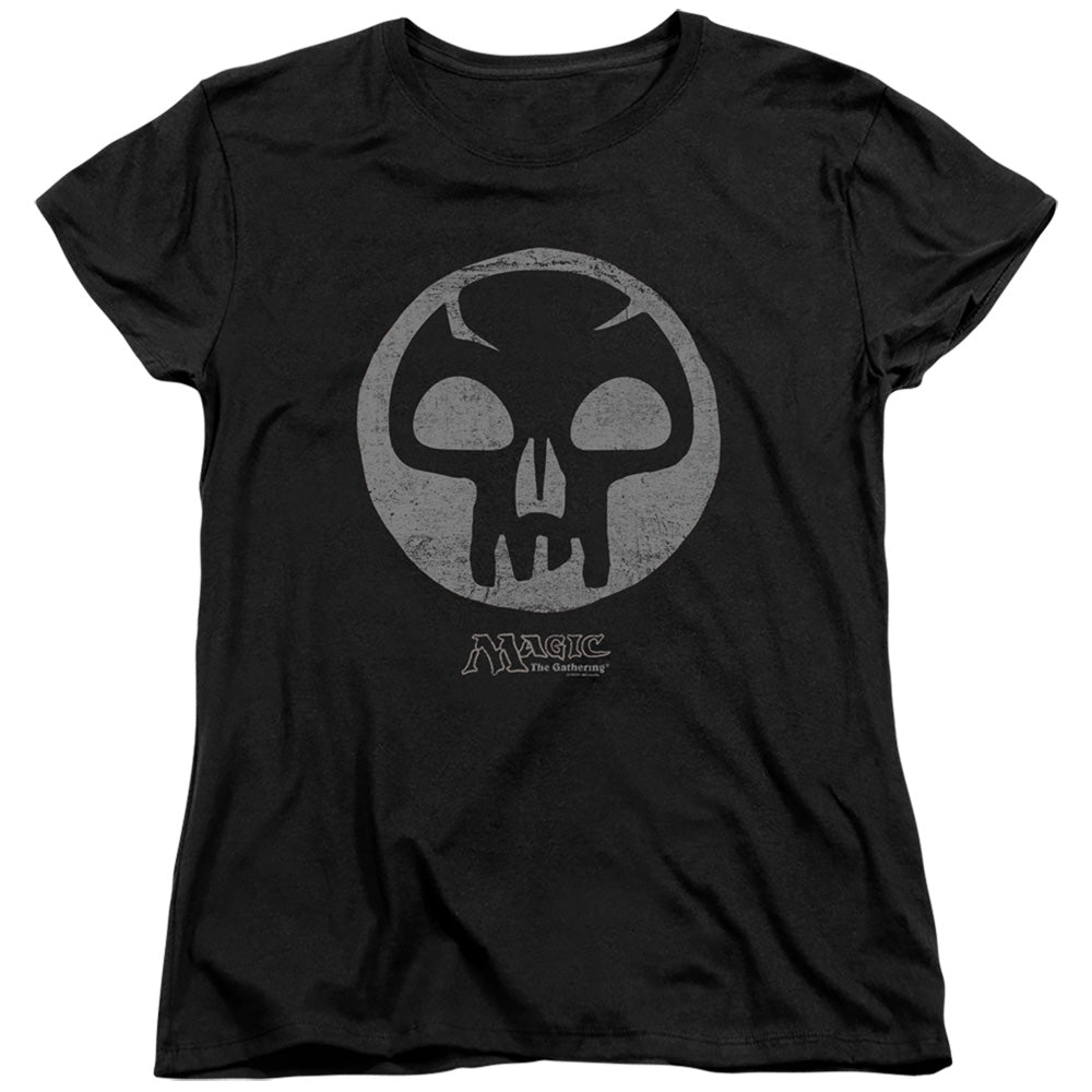 MAGIC THE GATHERING/BLACK SYMBOL - S/S WOMENS TEE - BLACK