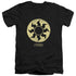 MAGIC THE GATHERING/WHITE SYMBOL - S/S ADULT V-NECK 30/1 - BLACK
