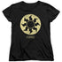MAGIC THE GATHERING/WHITE SYMBOL - S/S WOMENS TEE - BLACK