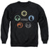 MAGIC THE GATHERING/5 COLORS - ADULT CREWNECK SWEATSHIRT - BLACK