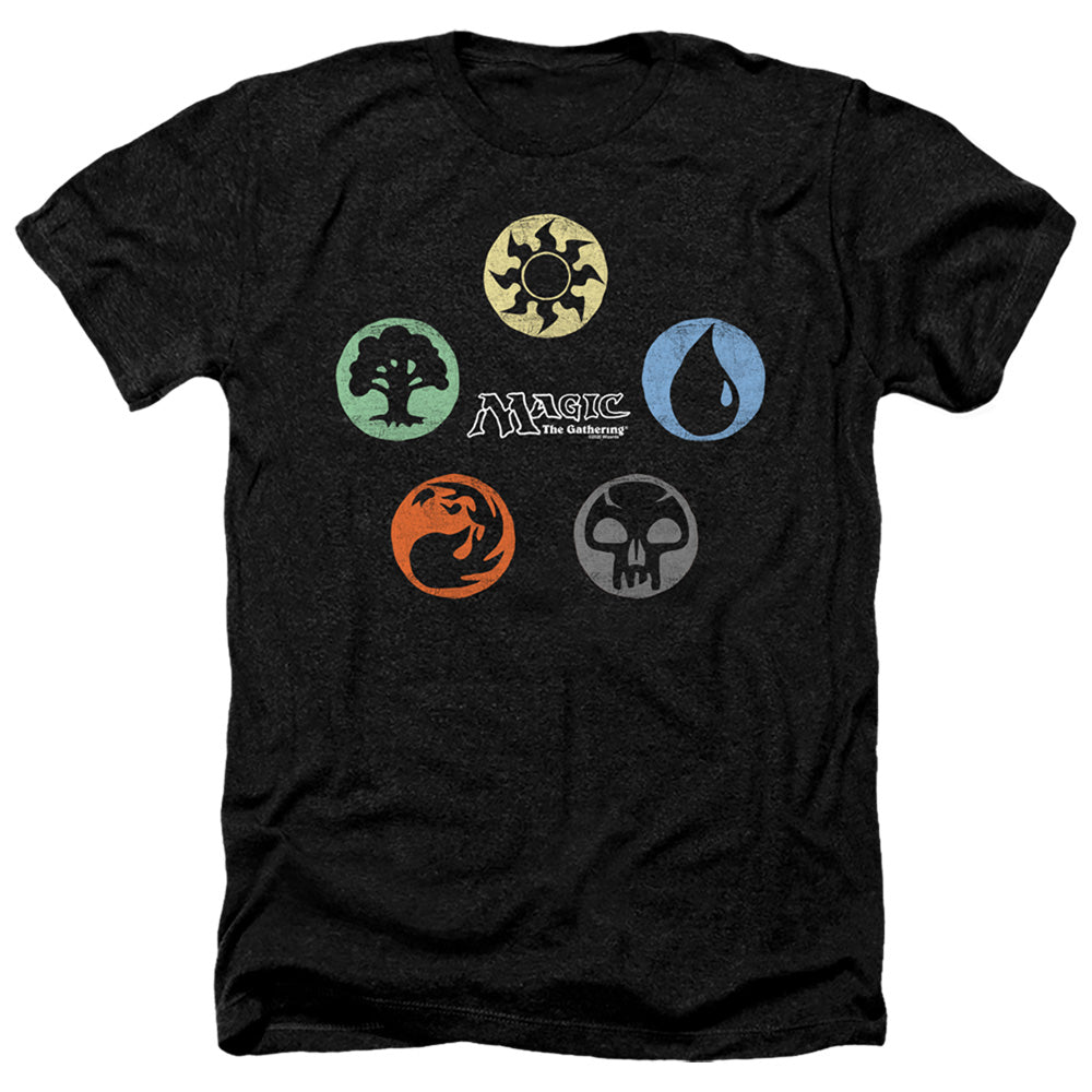 MAGIC THE GATHERING/5 COLORS - ADULT HEATHER - BLACK